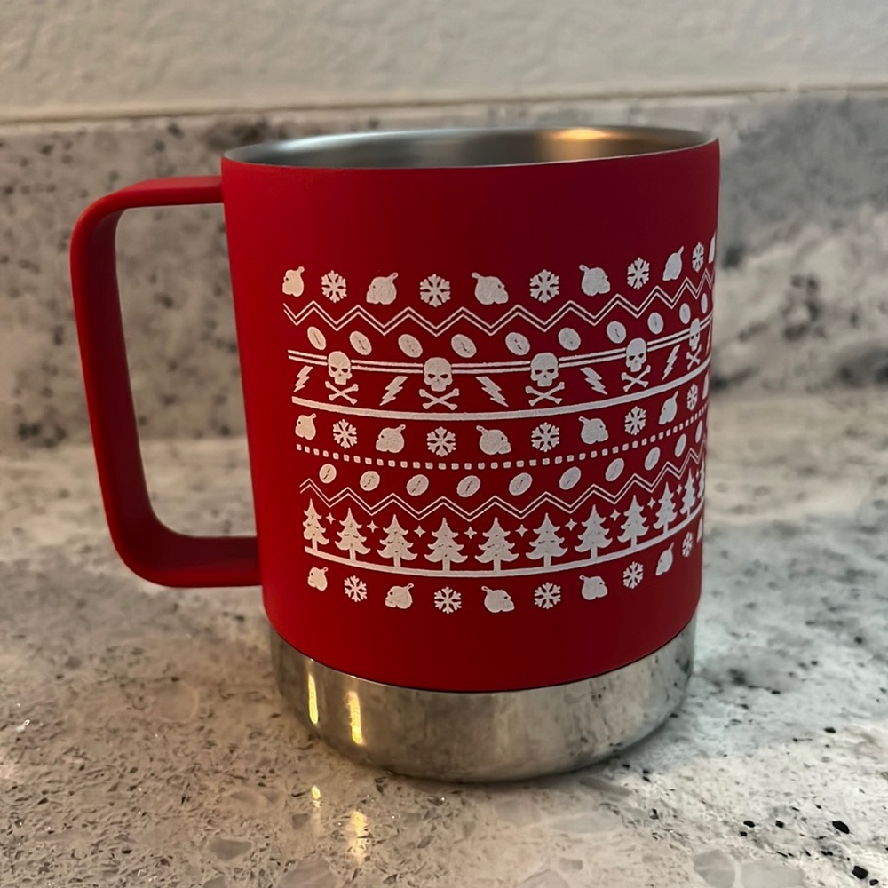 Death Wish x Kleen Kanteen holiday stainless steel coffee mug